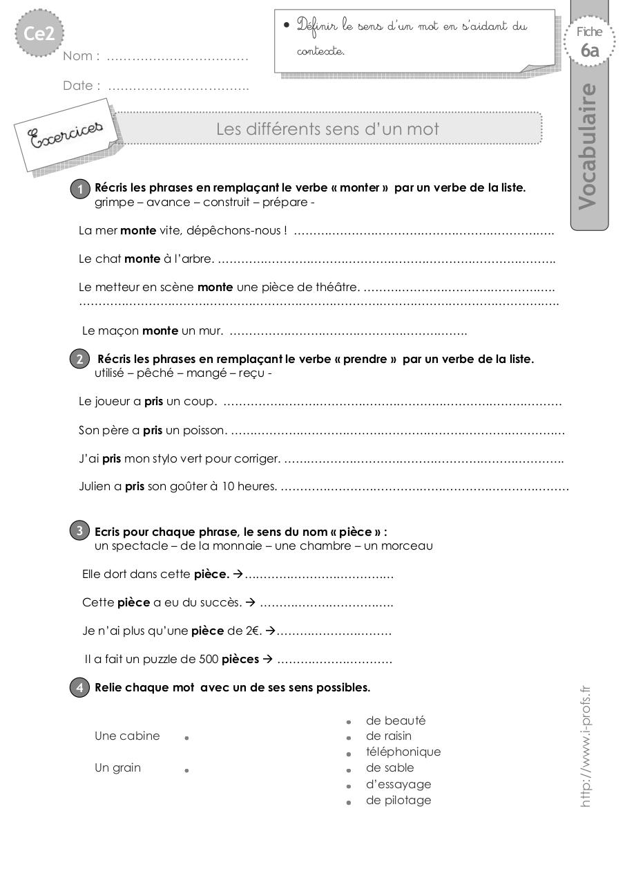 Aperçu du fichier PDF ce2-exercices-sens-mot.pdf