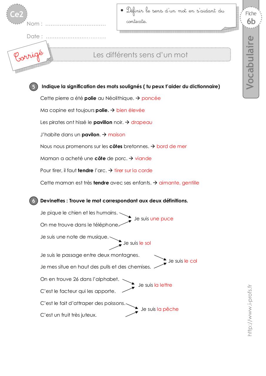 Aperçu du fichier PDF ce2-exercices-sens-mot.pdf