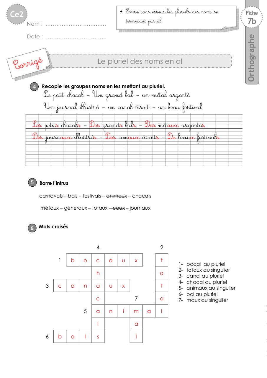 Aperçu du fichier PDF ce2-exercices-pluriel-al.pdf