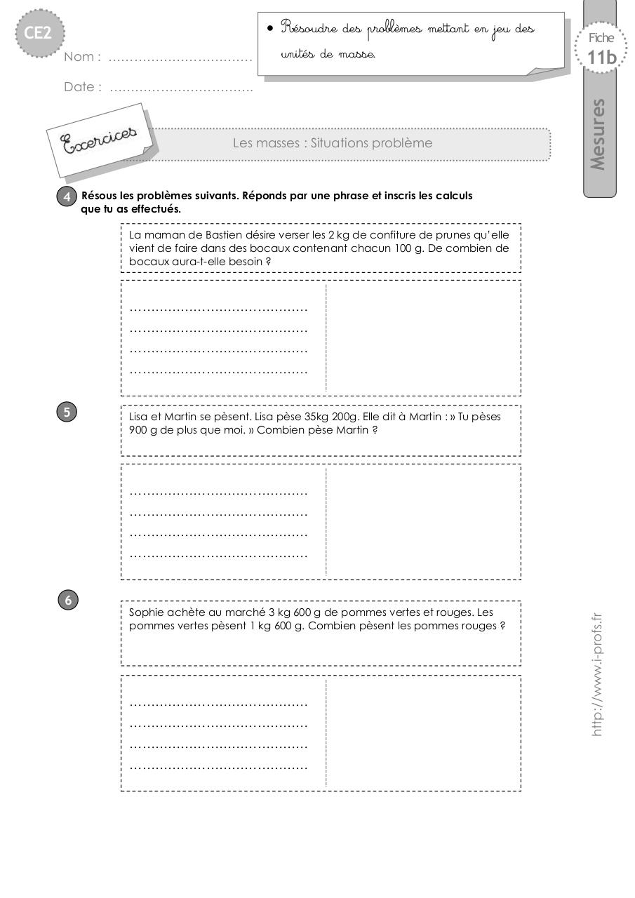 Aperçu du fichier PDF ce2-exercices-masses-problemes.pdf