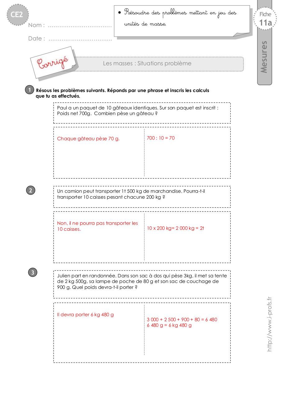 Aperçu du fichier PDF ce2-exercices-masses-problemes.pdf