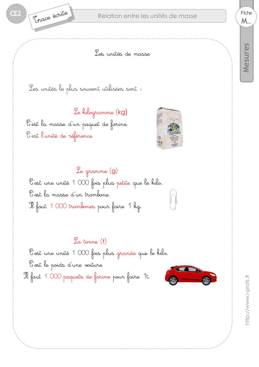 ce2-trace-ecrite-relation-unites-masse.pdf - page 1/2