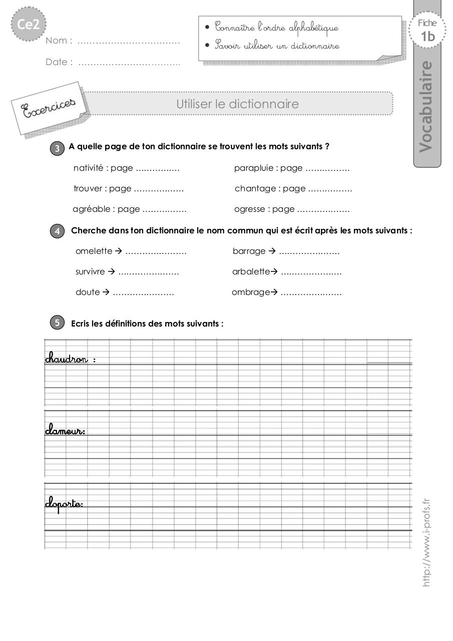 Exercices Ordre Alphabetique Des Mots Pour Cp Ce1 Maitre Lucas Images