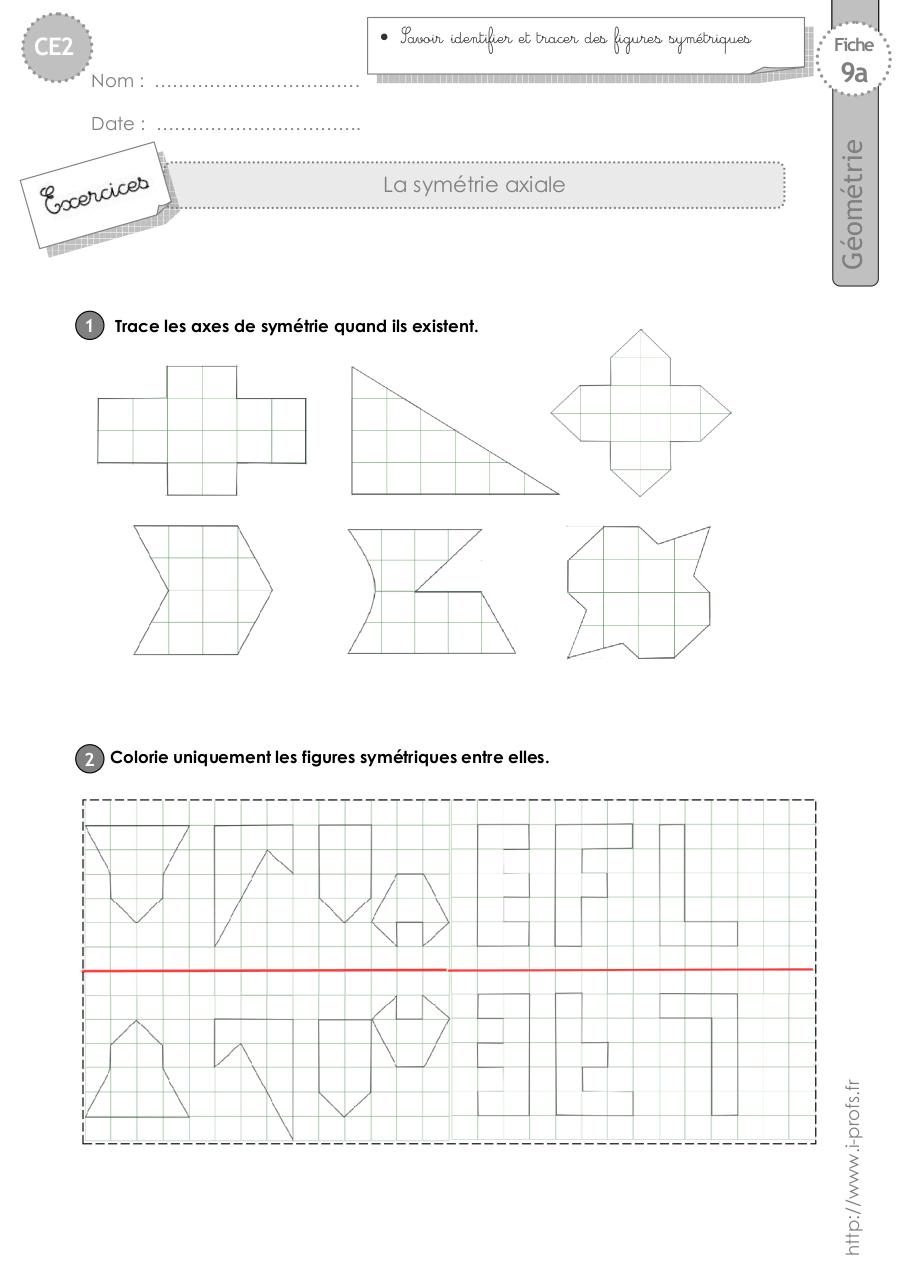 Aperçu du document ce2-exercices-symetrie.pdf - page 1/4 ce2-exercices-symetrie.pdf - page 1/4