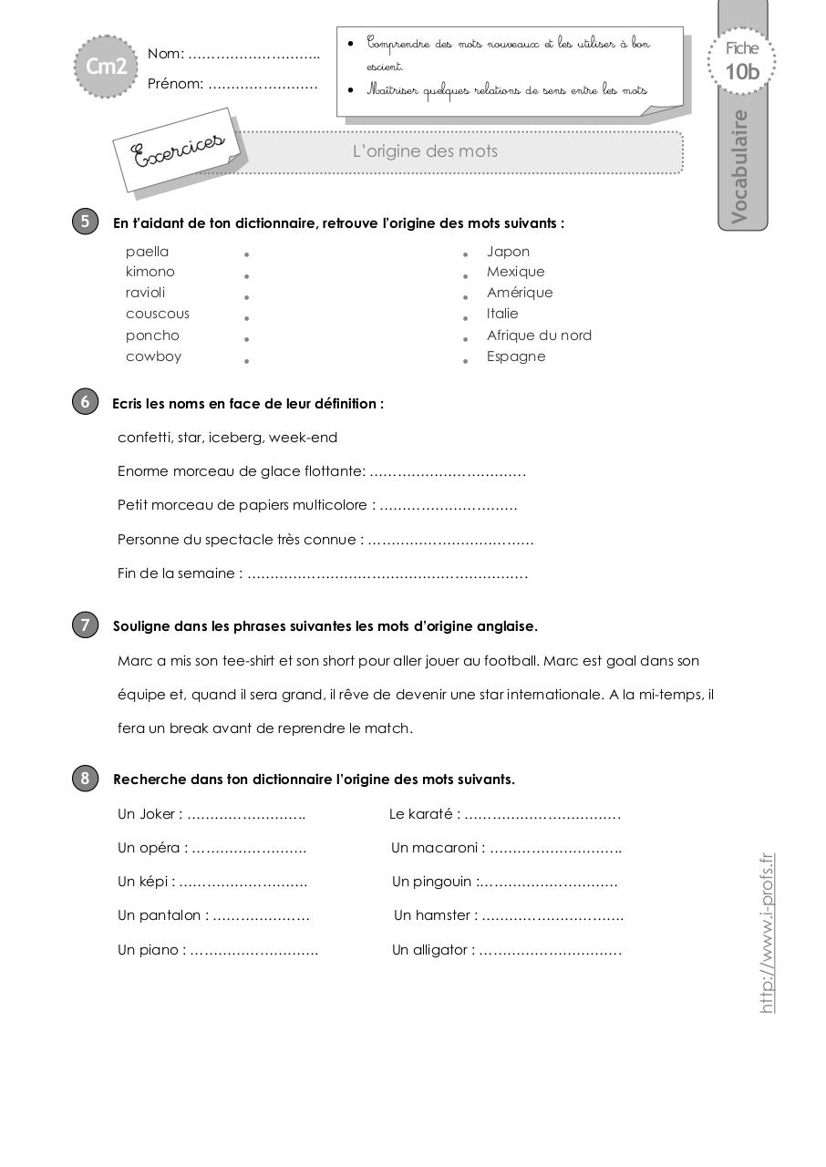 cm2-exercices-origine-mots.pdf - page 2/4