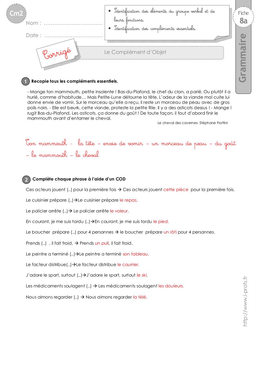 Aperçu du fichier PDF cm2-exercices-complement-objet.pdf