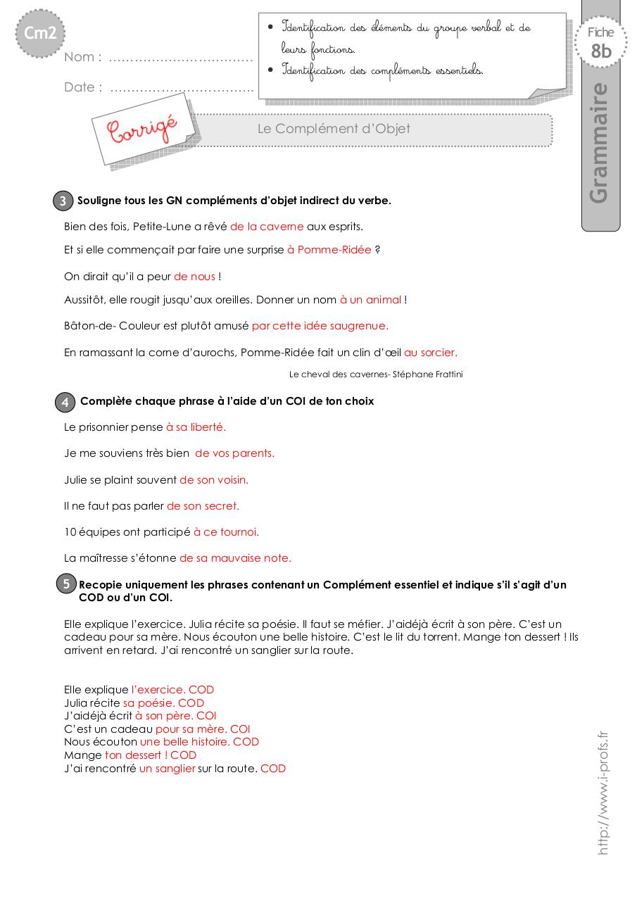 Aperçu du fichier PDF cm2-exercices-complement-objet.pdf