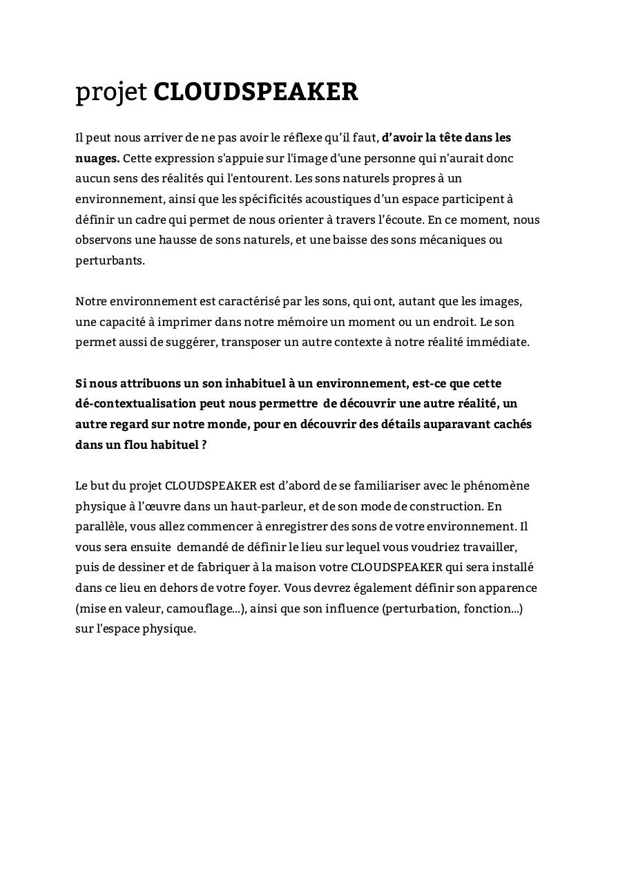 projet cloudspeaker.pdf - page 1/3