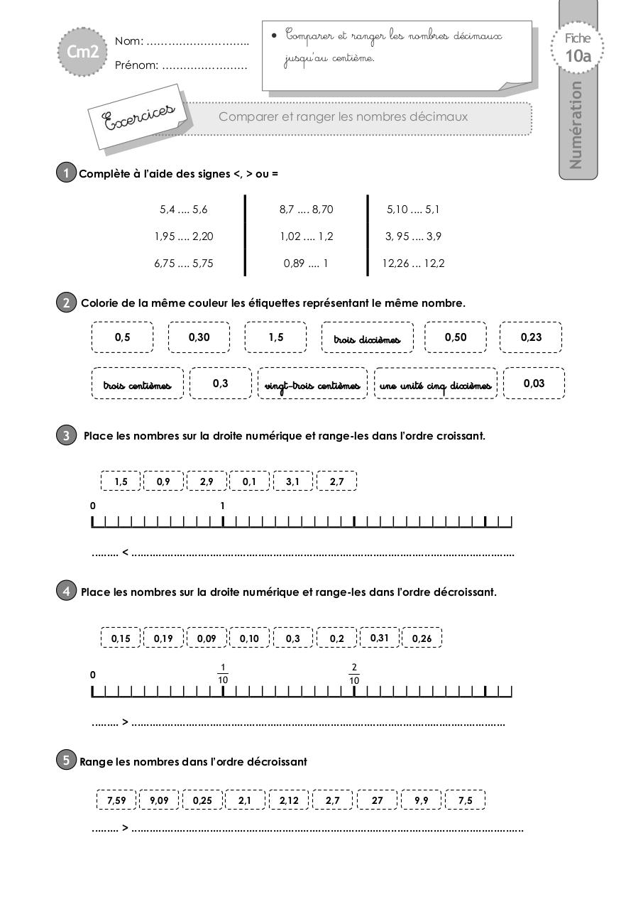 cm2-exercices-nombres-decimaux-comparer-ranger.pdf - page 1/4