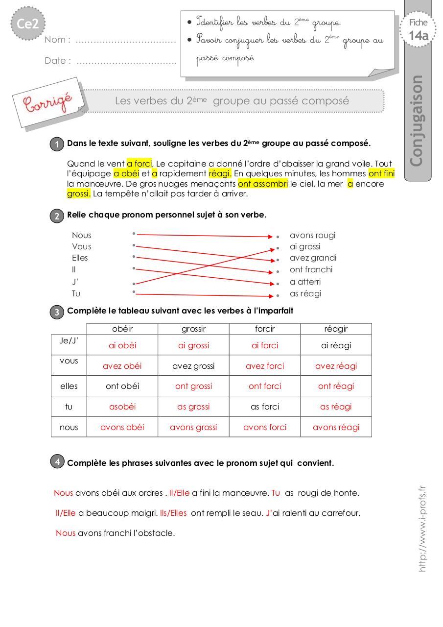 Aperçu du fichier PDF ce2-exercices-2eme-groupe-passe-compose.pdf