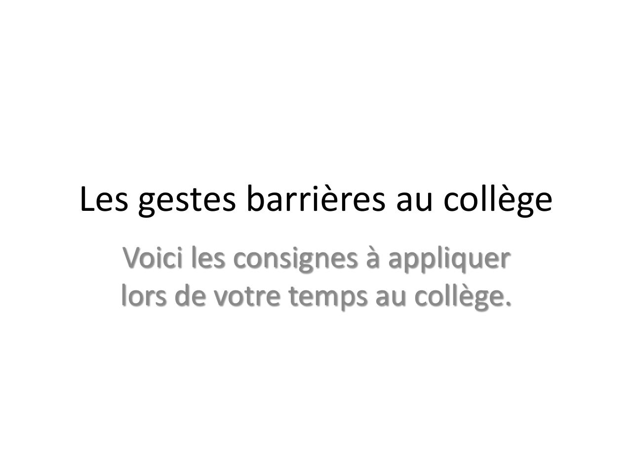 Les gestes barrières au collège.pdf - page 1/14