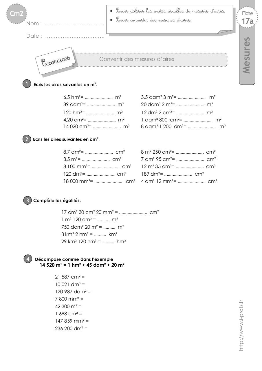 cm2-exercices-aires-convertir.pdf - page 1/6