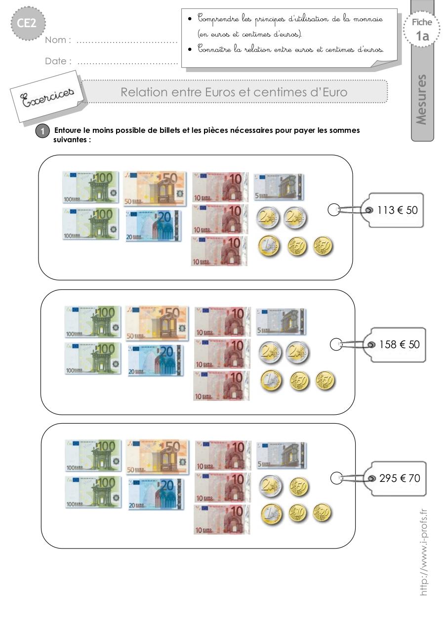 Aperçu du fichier PDF ce2-exercices-relation-euros-centimes.pdf