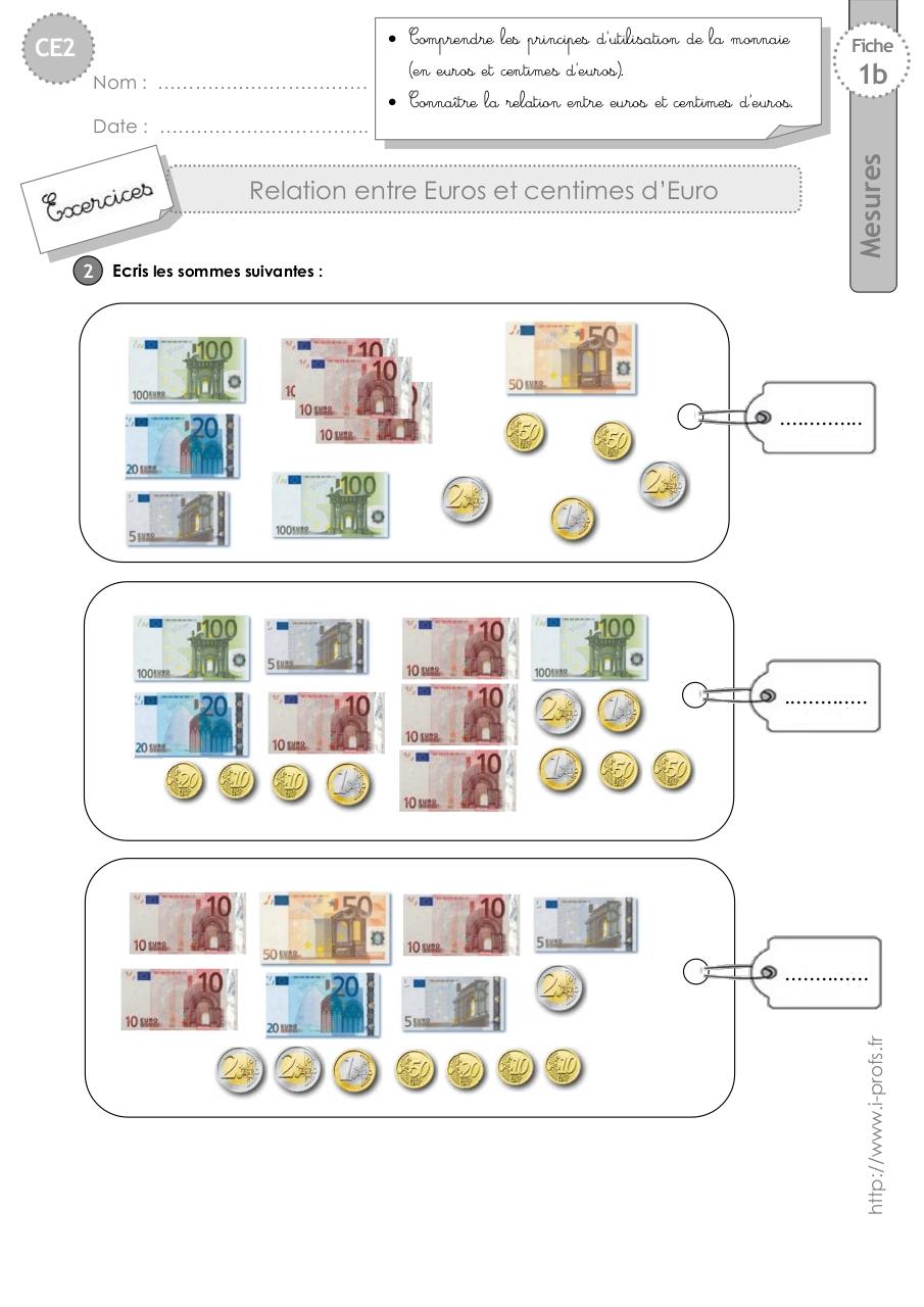 ce2-exercices-relation-euros-centimes.pdf - page 2/6